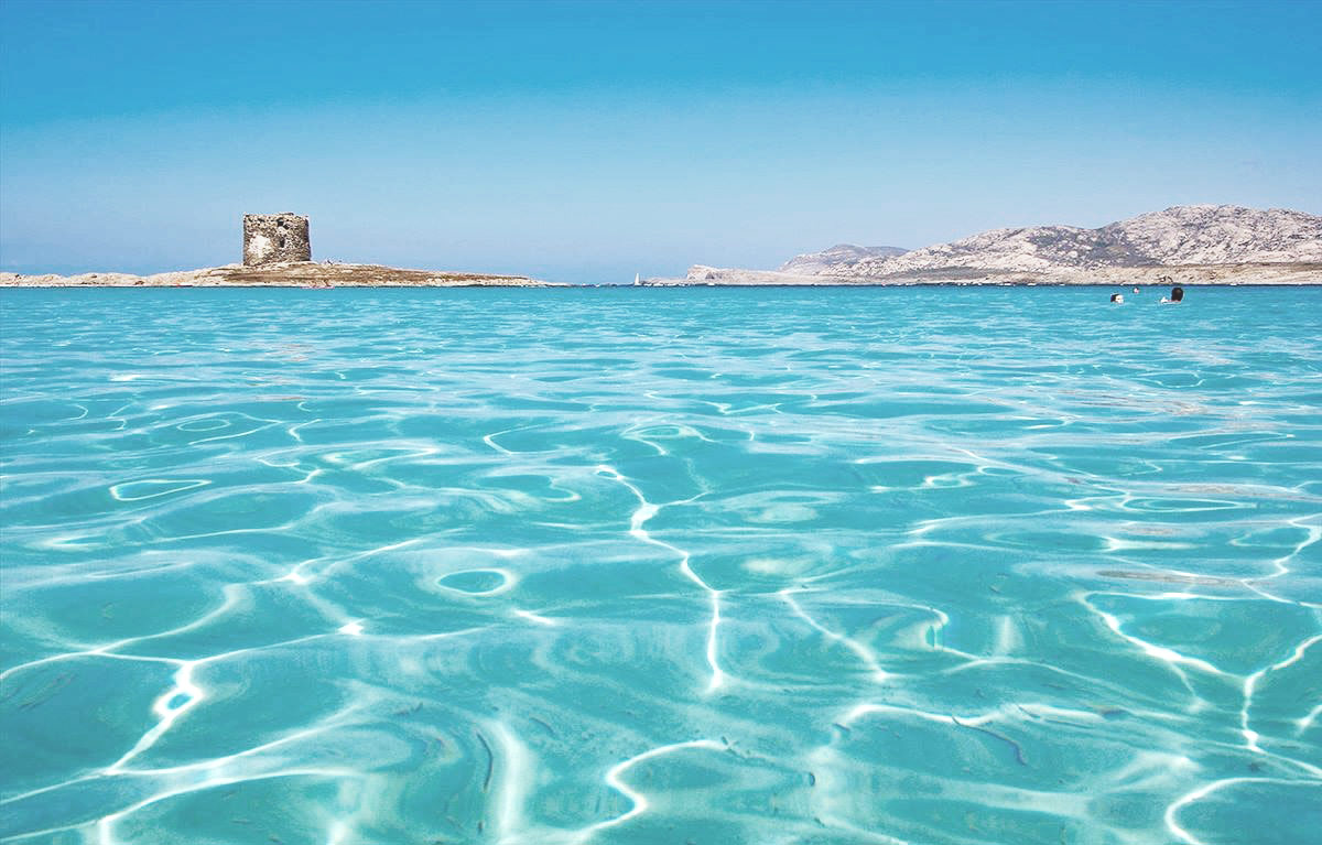 Il mare della spiaggia La Pelosa